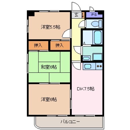 小古曽駅 徒歩9分 4階の物件間取画像